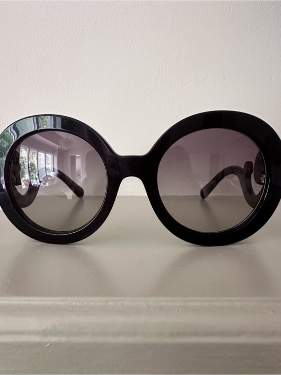 Prada Accessories - Prada SPR 27N Minimal Baroque Black Sunglasses